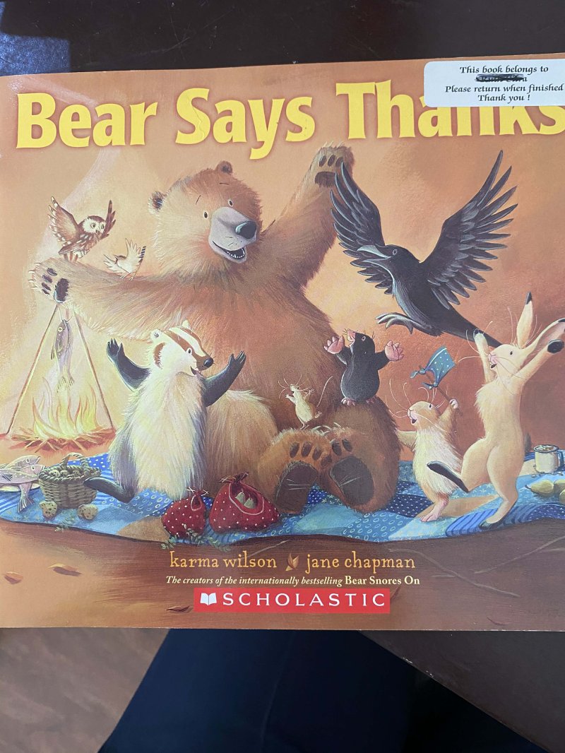 Bear Says Thanks