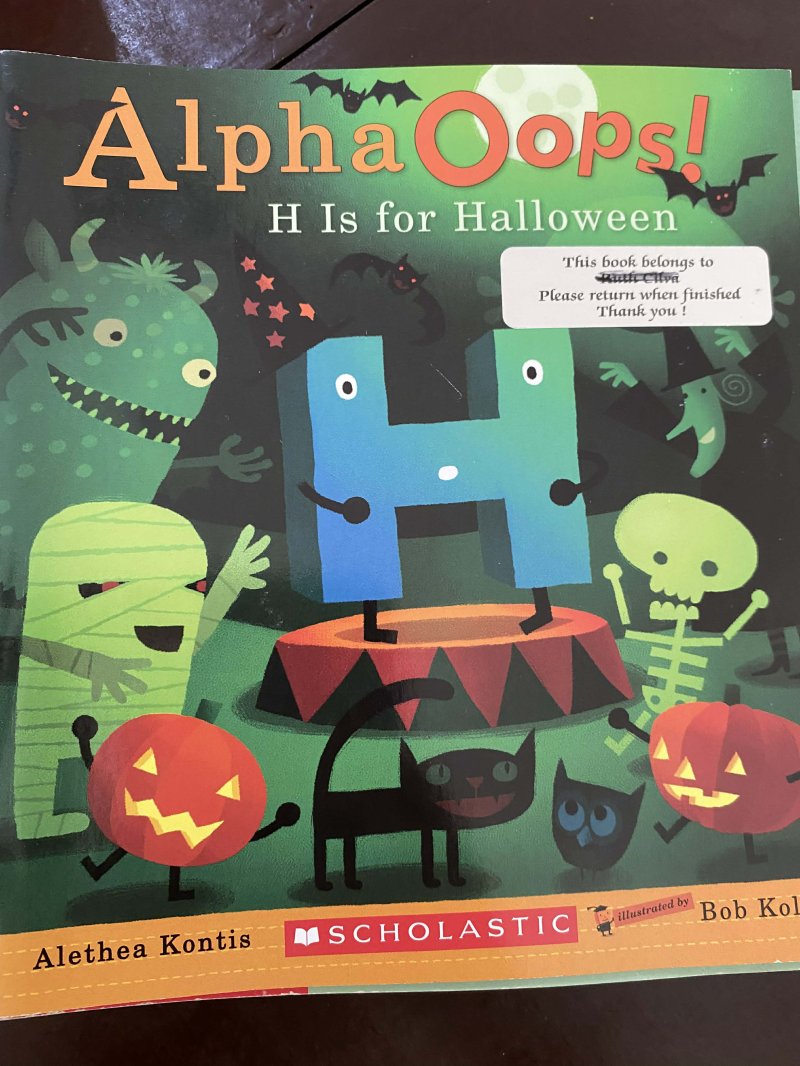 Alpha Oops! H is for Halloween