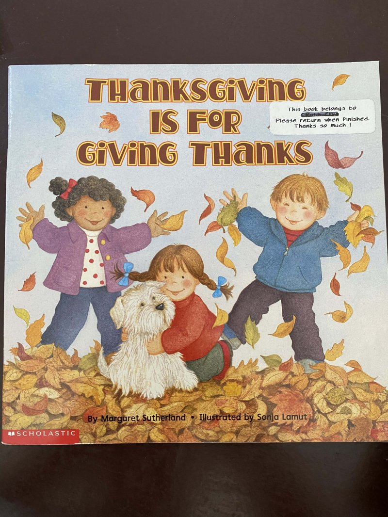 Thanksgiving is for giving thanks